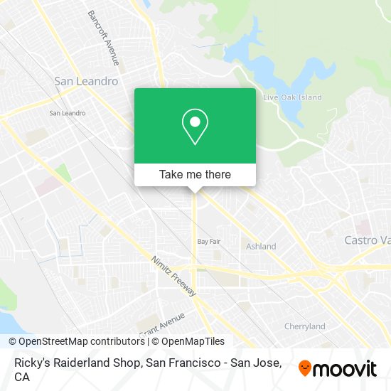 Ricky's Raiderland Shop map