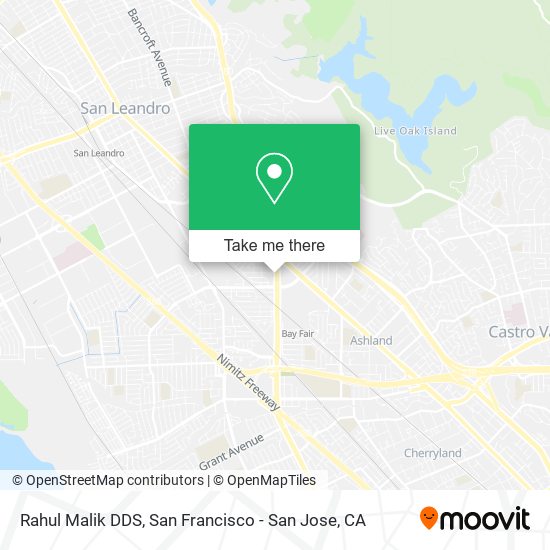 Mapa de Rahul Malik DDS