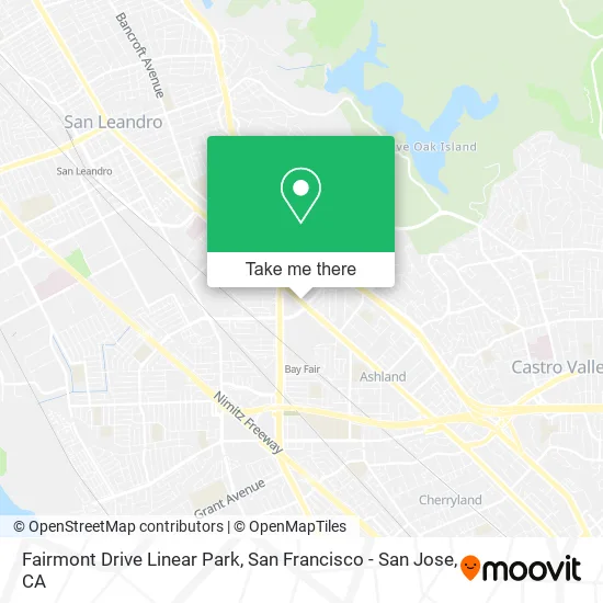 Mapa de Fairmont Drive Linear Park