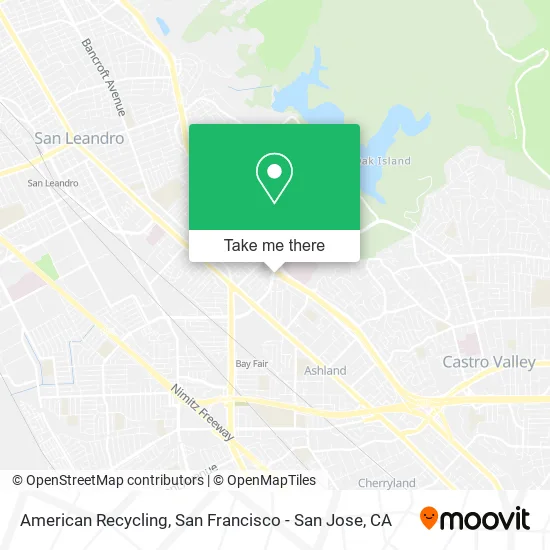 American Recycling map