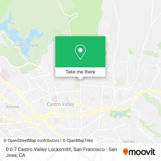 0 0 7 Castro Valley Locksmith map