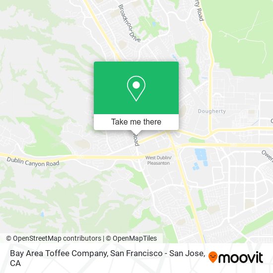 Mapa de Bay Area Toffee Company