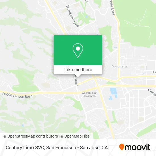 Century Limo SVC map