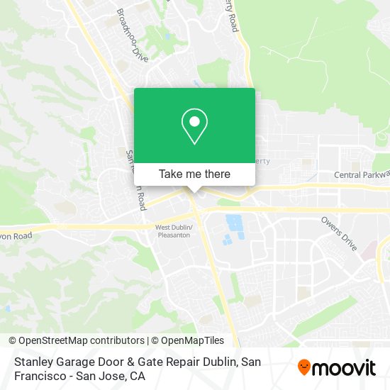 Mapa de Stanley Garage Door & Gate Repair Dublin