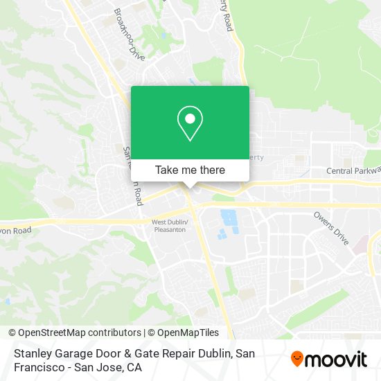 Stanley Garage Door & Gate Repair Dublin map