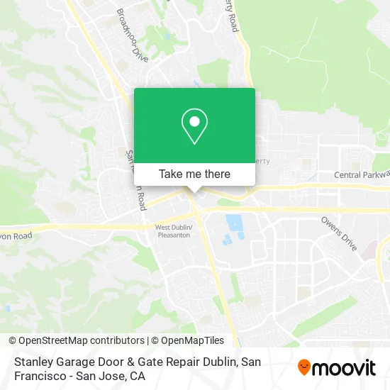 Stanley Garage Door & Gate Repair Dublin map