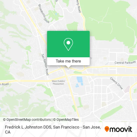 Mapa de Fredrick L Johnston DDS