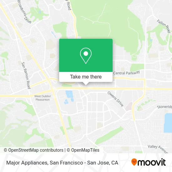 Major Appliances map