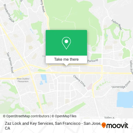 Zaz Lock and Key Services map