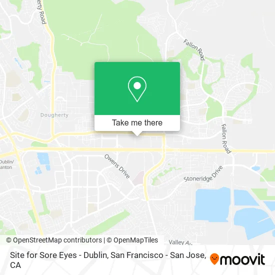 Mapa de Site for Sore Eyes - Dublin