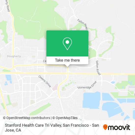 Stanford Health Care Tri Valley map