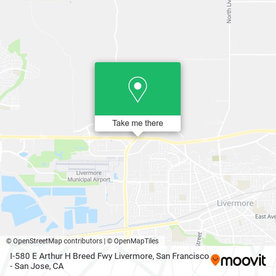 I-580 E Arthur H Breed Fwy Livermore map