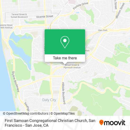 First Samoan Congregational Christian Church map