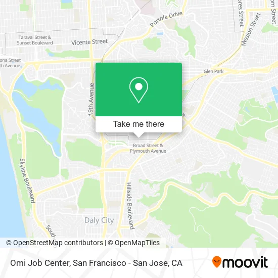 Mapa de Omi Job Center