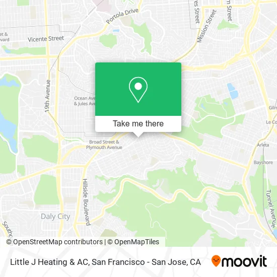 Mapa de Little J Heating & AC