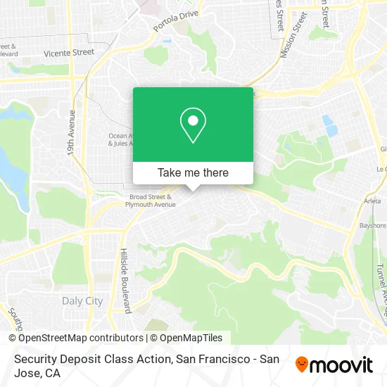 Mapa de Security Deposit Class Action