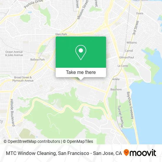 MTC Window Cleaning map