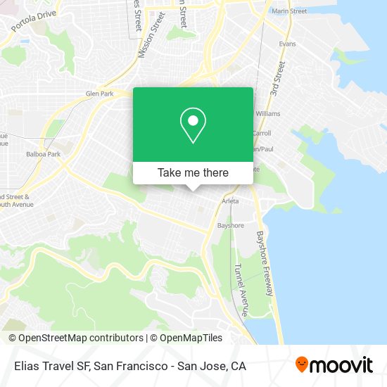 Elias Travel SF map