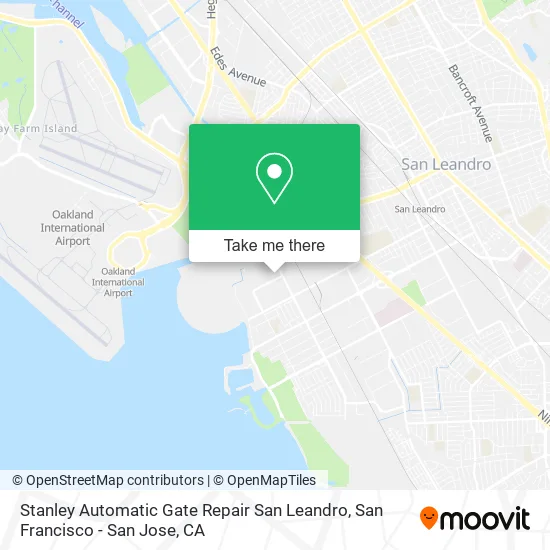Mapa de Stanley Automatic Gate Repair San Leandro