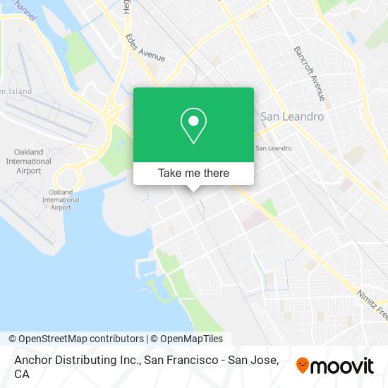 Anchor Distributing Inc. map