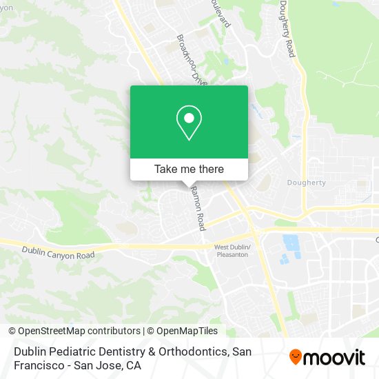 Mapa de Dublin Pediatric Dentistry & Orthodontics