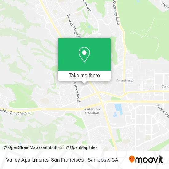 Valley Apartments map