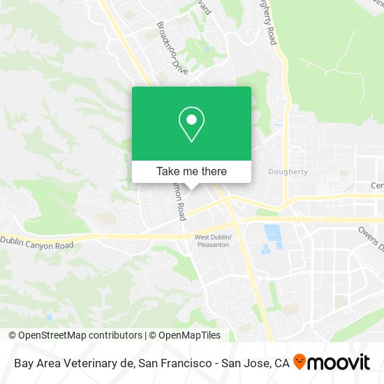 Bay Area Veterinary de map