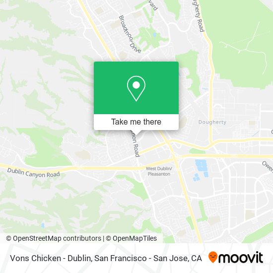 Mapa de Vons Chicken - Dublin