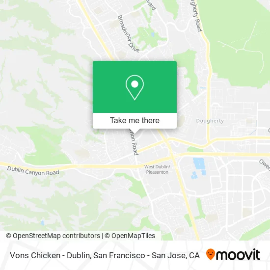 Vons Chicken - Dublin map