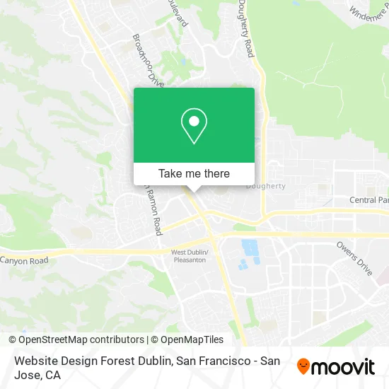 Mapa de Website Design Forest Dublin