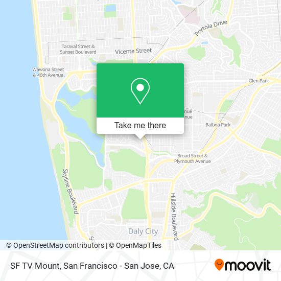 SF TV Mount map