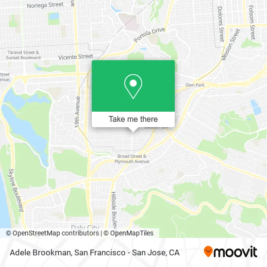 Mapa de Adele Brookman