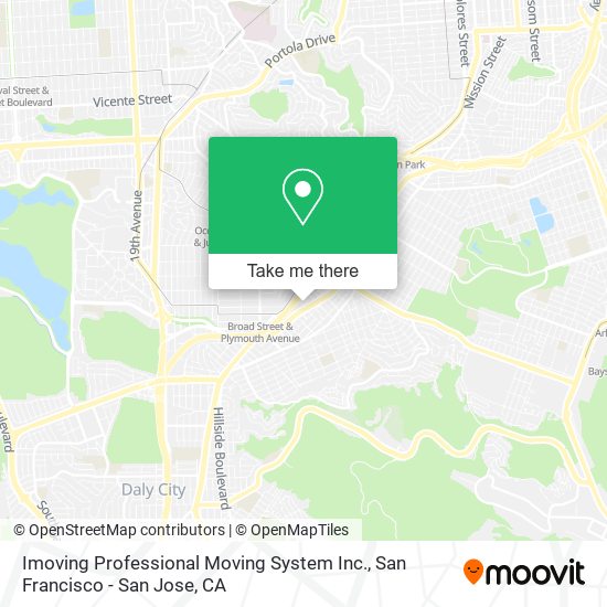 Mapa de Imoving Professional Moving System Inc.