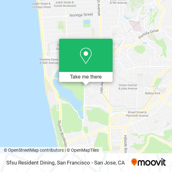 Mapa de Sfsu Resident Dining