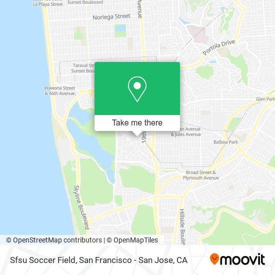 Sfsu Soccer Field map