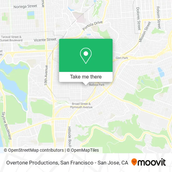 Mapa de Overtone Productions