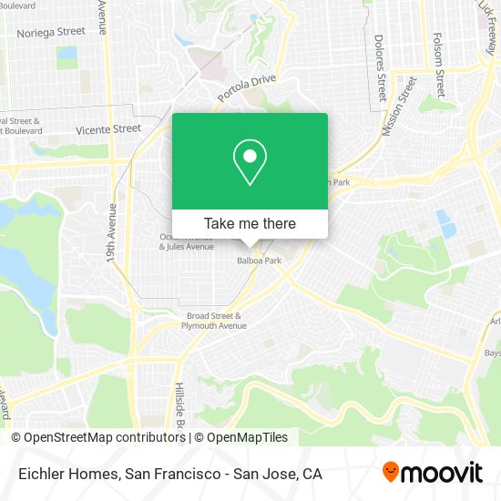 Eichler Homes map