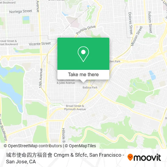 城市使命四方福音會 Cmgm & Sfcfc map