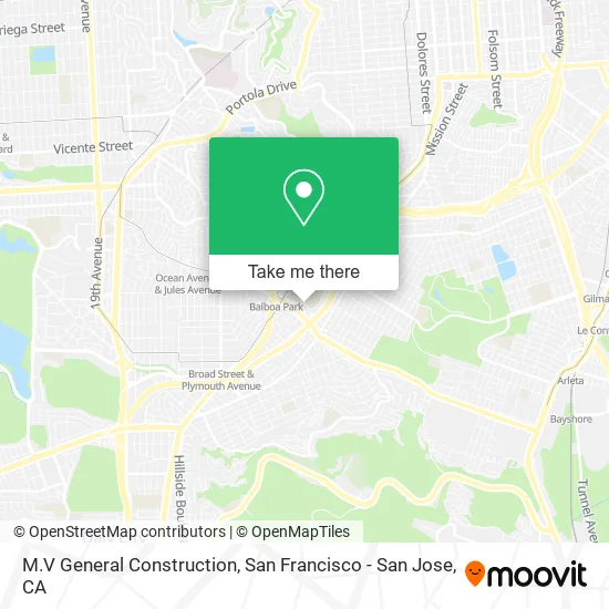 M.V General Construction map