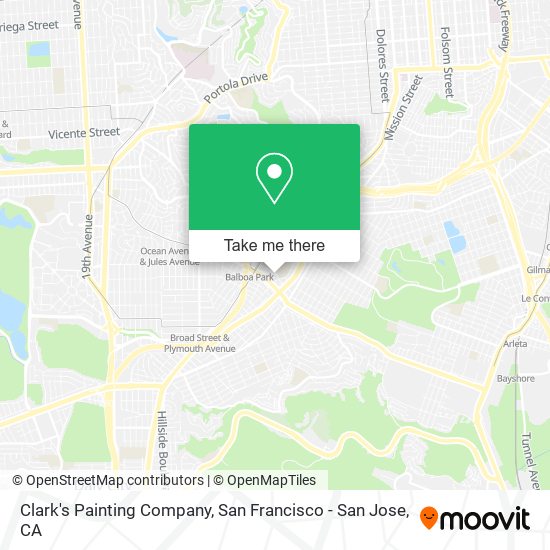 Mapa de Clark's Painting Company
