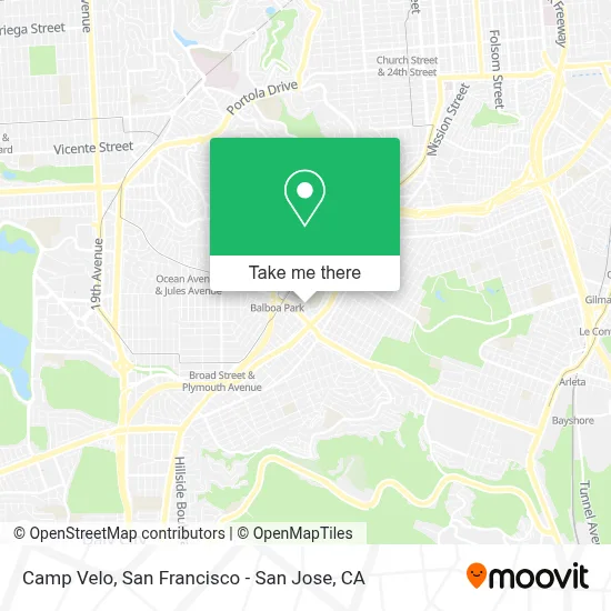 Camp Velo map