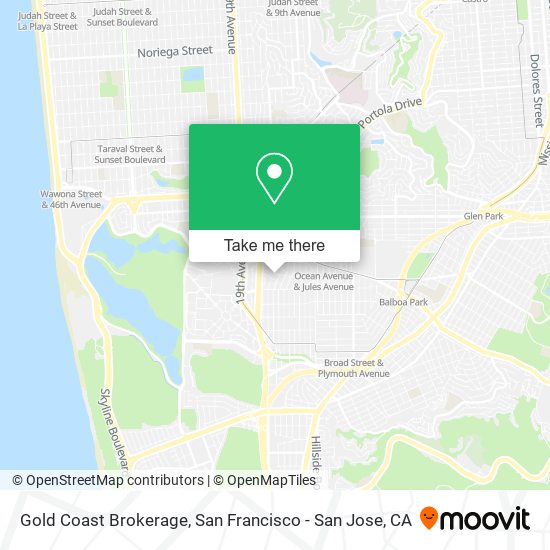 Mapa de Gold Coast Brokerage