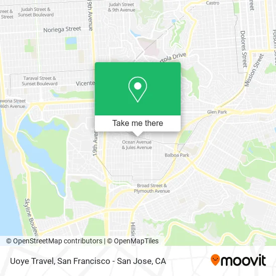 Mapa de Uoye Travel