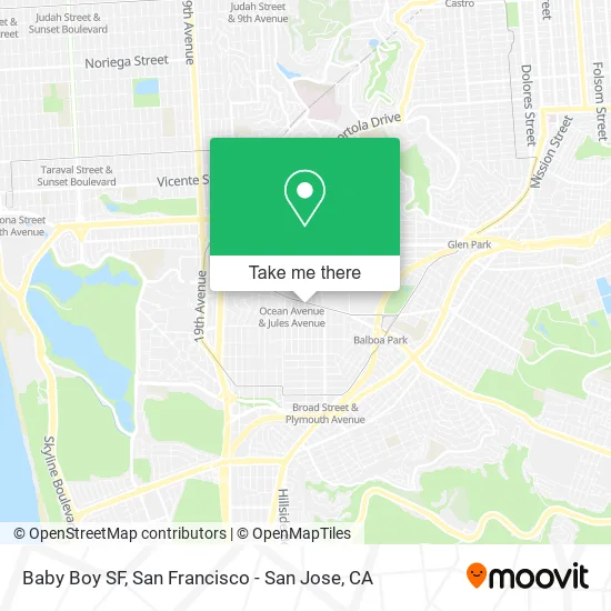 Mapa de Baby Boy SF