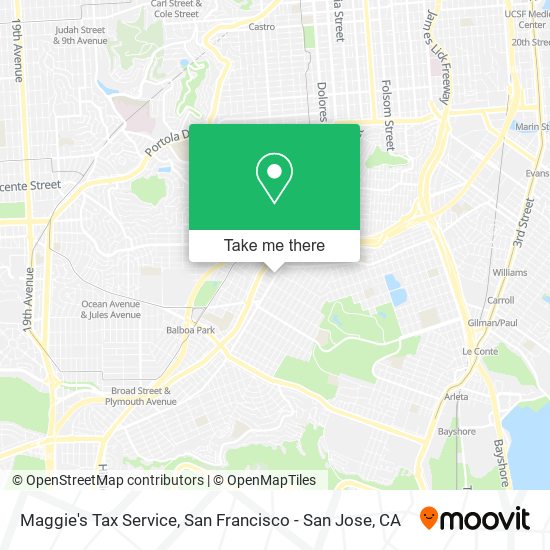 Mapa de Maggie's Tax Service