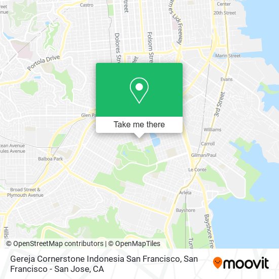 Mapa de Gereja Cornerstone Indonesia San Francisco