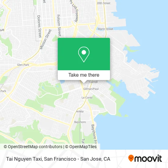Tai Nguyen Taxi map
