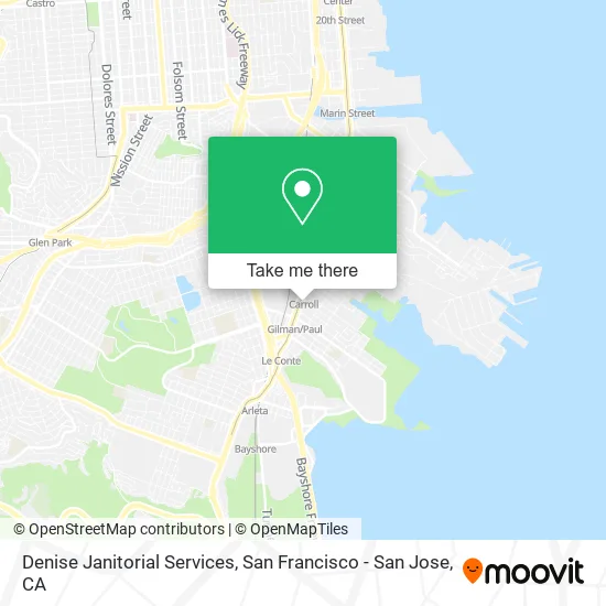 Denise Janitorial Services map