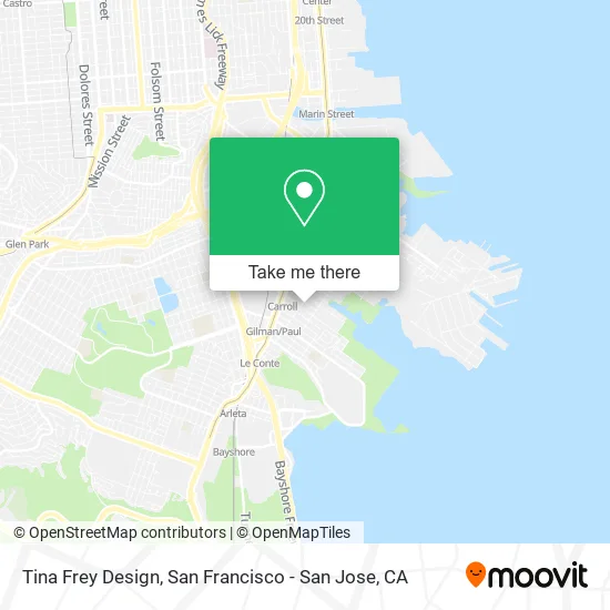 Tina Frey Design map