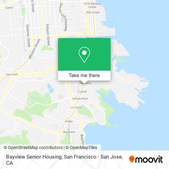 Bayview Senior Housing map